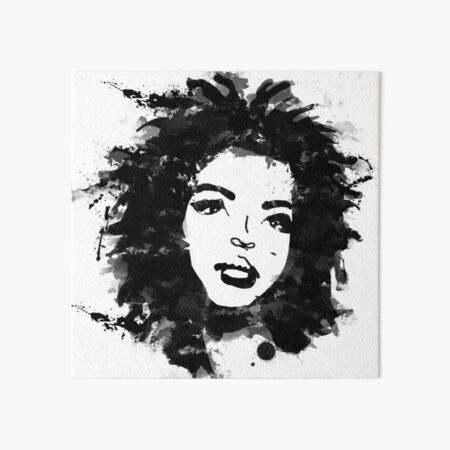 Lauryn Hill (monochrome) Art Board Print