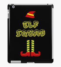 Funny Christmas Elf, Elf Squad Gift Shirt iPad Case/Skin