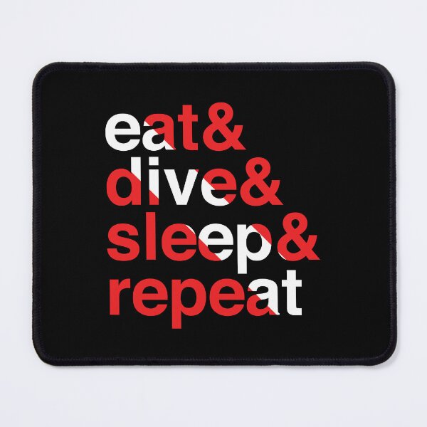 Item preview, Scuba Flag Eat, Dive, Sleep, Repeat designed and sold by murialbezanson.