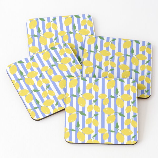 Item preview, Blue Stripes and Lemons Design designed and sold by APearlDesigns.