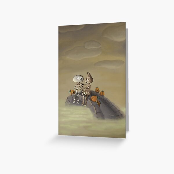 The Cold Halloween Night Greeting Card