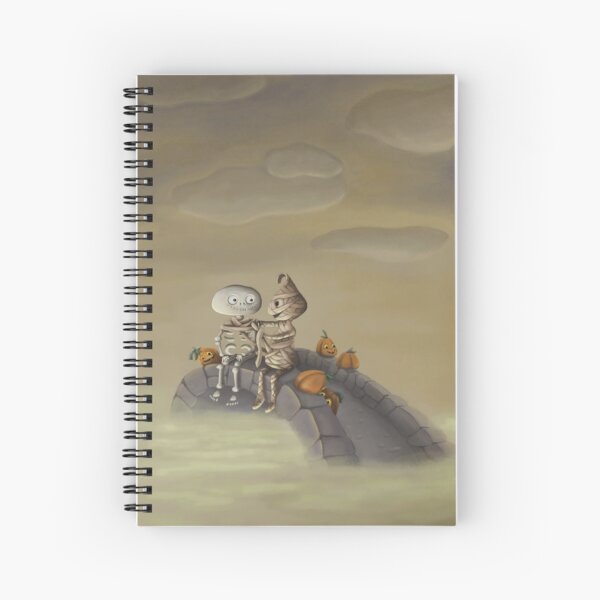 The Cold Halloween Night Spiral Notebook