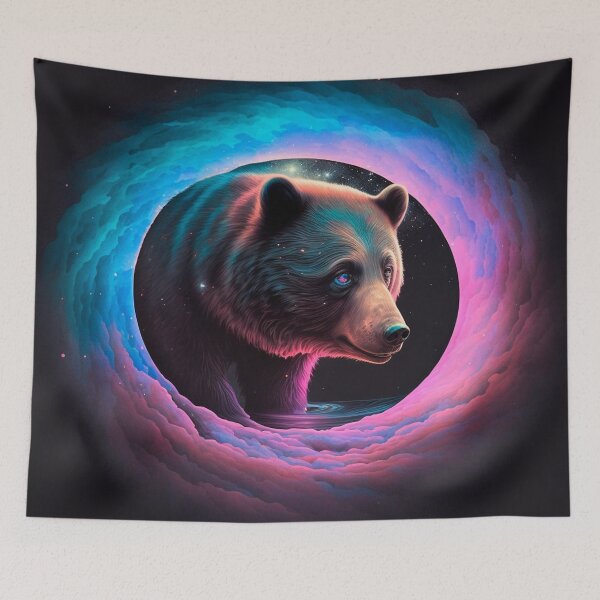 Item preview, A bear in a black hole. designed and sold by GalinaNe.