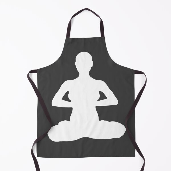 Item preview, Meditating Woman in White Silhouette designed and sold by RealmsBeyond.