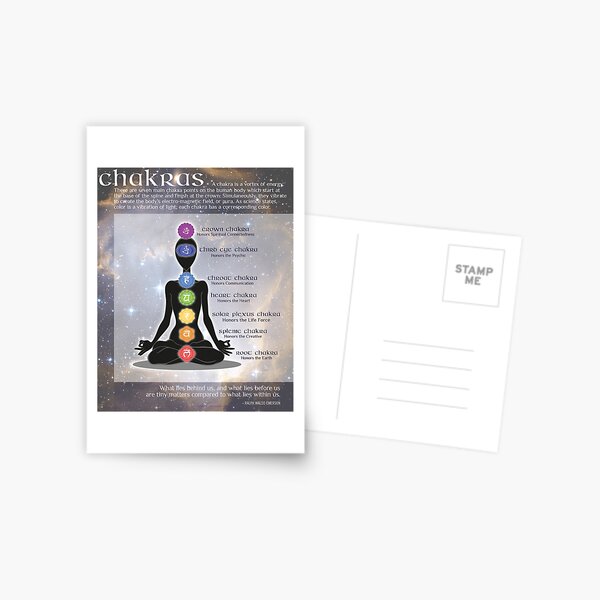 Item preview, Chakras Meditation Art with Information & Quote designed and sold by kim BLiSS design.