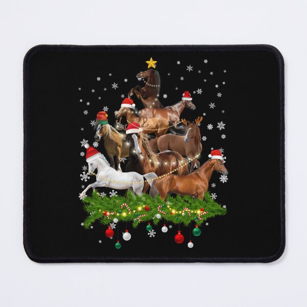 Item preview, Funny Merry Horse Christmas Tree Lights Horse Santa Hat For Women Men designed and sold by MortiStolten.