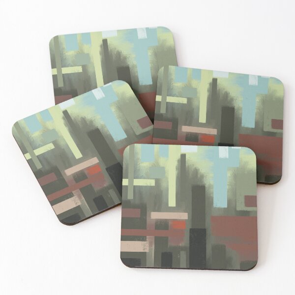Item preview, Abstract blocky landscape designed and sold by Nigh-designs.