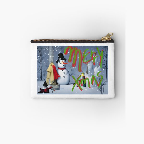 Item preview, A Xmas snow man in a seasonal Christmas. designed and sold by deville13.