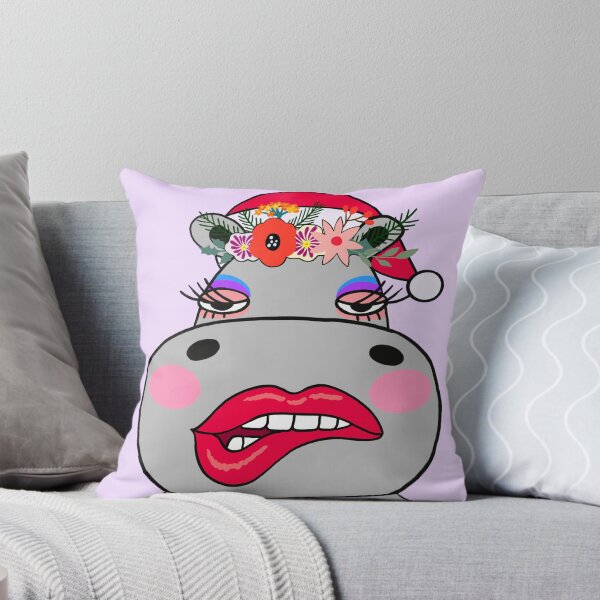 Item preview, Sexy Christmas Hippo designed and sold by IdinDesignShop.