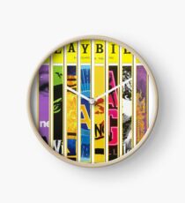 Custom Broadway Playbill Framed Art Collage Clock