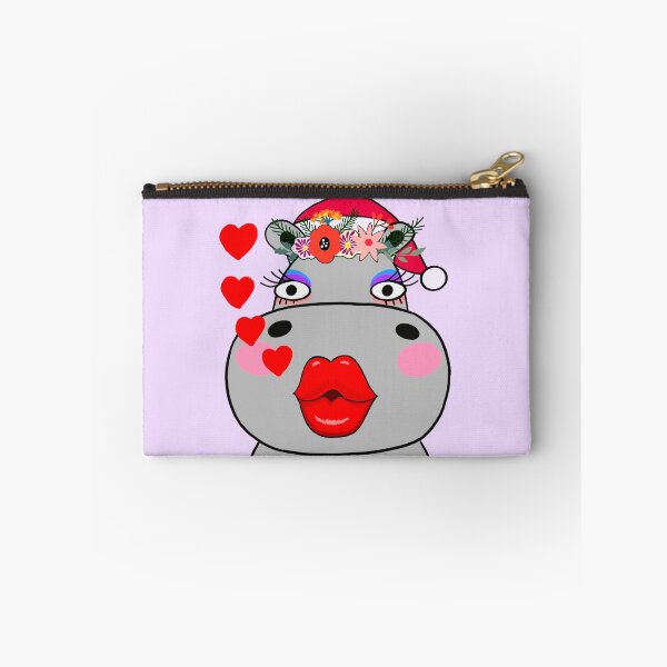 Aperçu de l'œuvre Hippopotame de Noël créée et vendue par IdinDesignShop.