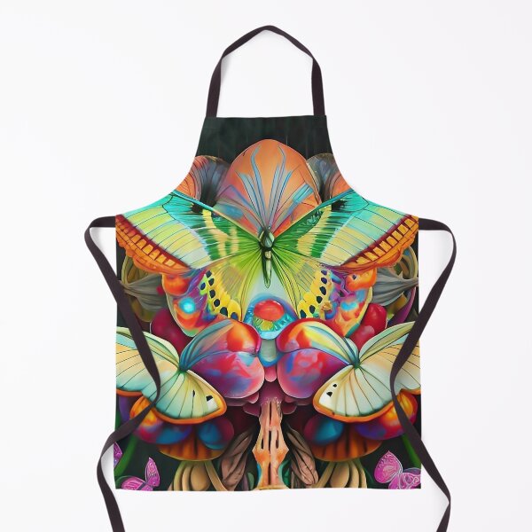 Aperçu de l'œuvre Hippie Trippy beaux papillons surréalistes colorés d'art créatif créée et vendue par ZiolaRosa.