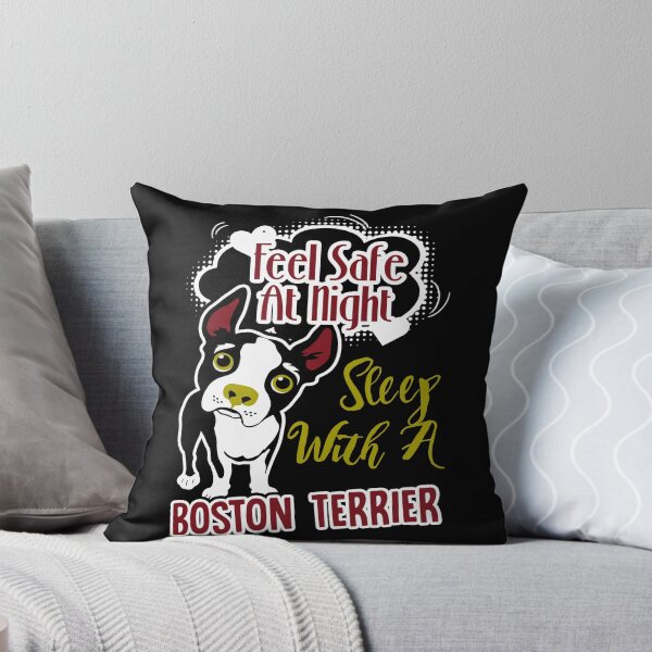 Item preview, Feel Safe Sleep With A Boston Terrier designed and sold by UnknownArtistt.