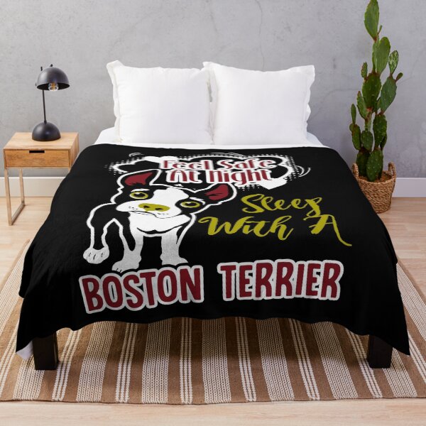 Item preview, Feel Safe Sleep With A Boston Terrier designed and sold by UnknownArtistt.