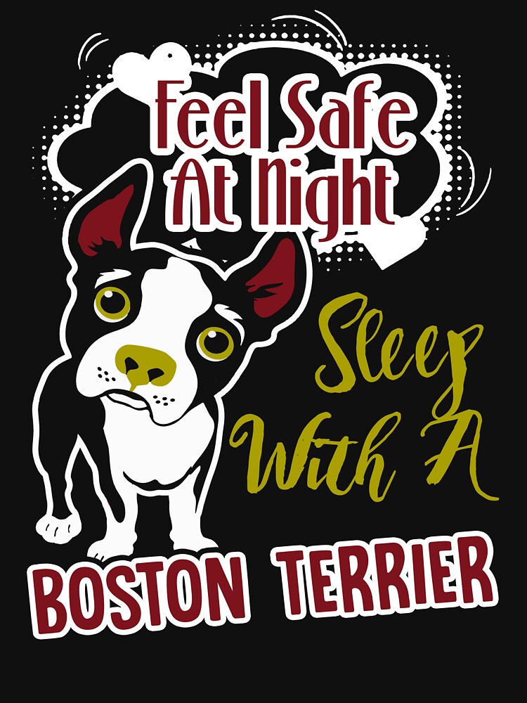 Disover Feel Safe Sleep With A Boston Terrier Classic T-Shirt