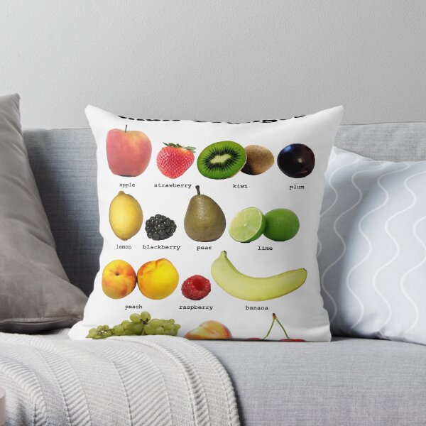 Fruits Other Than Oranges Wall-chart Throw Pillow