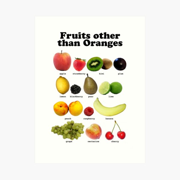 Fruits Other Than Oranges Wall-chart Art Print