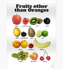 Fruits Other Than Oranges Wall-chart Poster