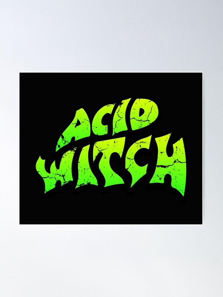 Acid Witch Glowing In The Dark Metal Pins