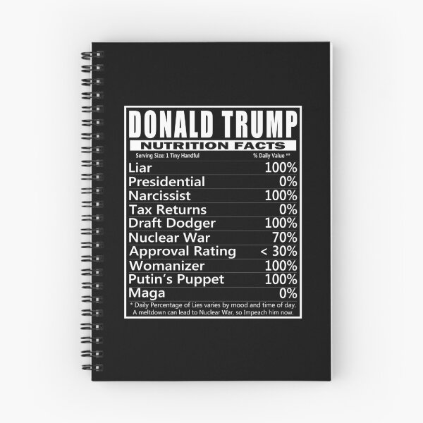 Item preview, Trump Nutrition Facts designed and sold by EthosWear.