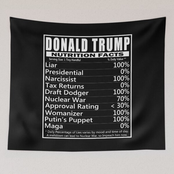 Item preview, Trump Nutrition Facts designed and sold by EthosWear.