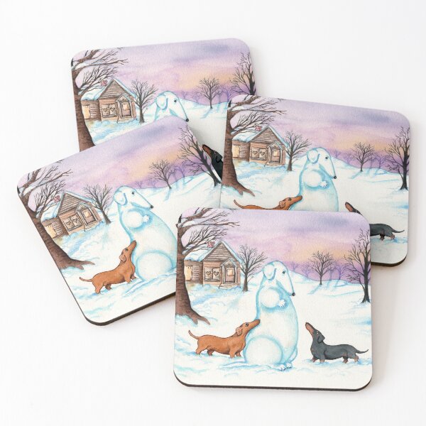 Item preview, The Snow Dachshund designed and sold by TerryPond.