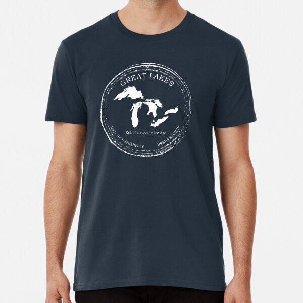 Item preview, Great Lakes Logo - Always Fresh, Sometimes Frozen/ Official Great Lakes Apparel/ Great Lakes Ice Age, design by rak-haun-dinj designed and sold by Rock-Hound.