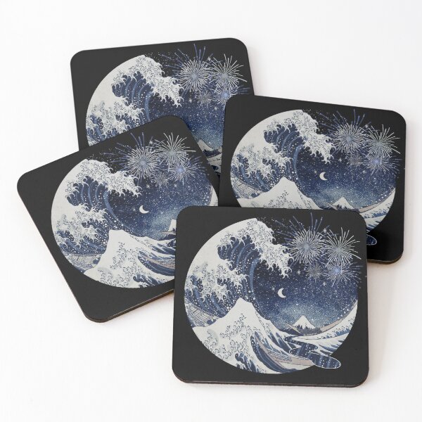 Item preview, The Great Wave Night Celebration designed and sold by maryedenoa.