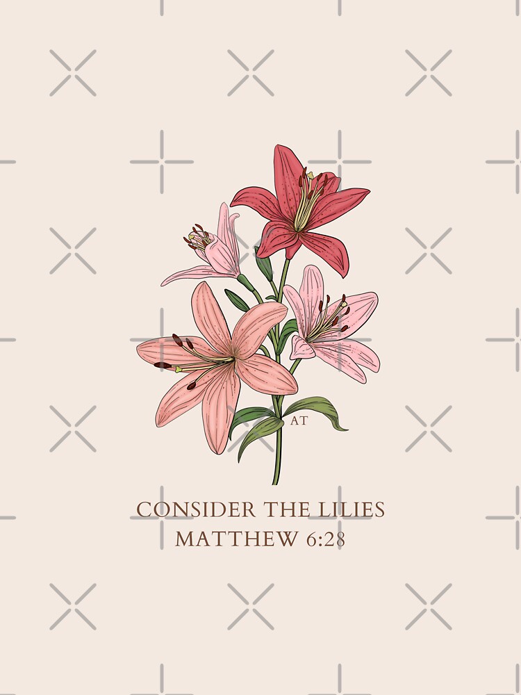 "Consider The Lilies" Sticker For Sale By Con-the-dande- | Redbubble