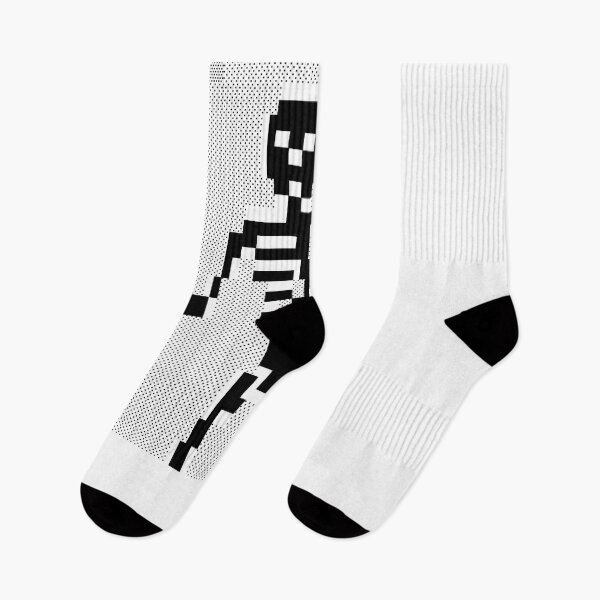 Item preview, Spooky Skeleton pixel art designed and sold by shrolts.