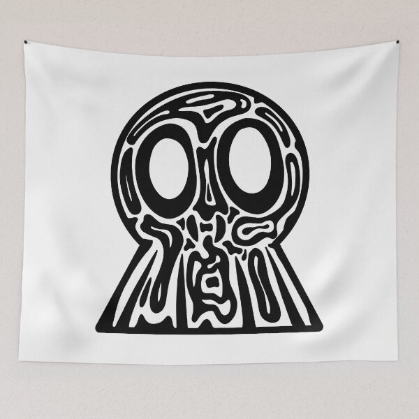 Item preview, Tribal Skull- Transparent BG - Trippy Skull designed and sold by mikeymadness.