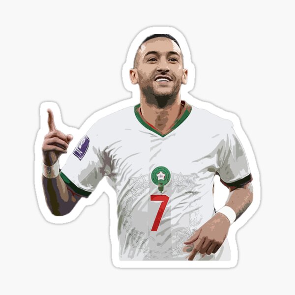 Morocco Soccer #7 Hakim Ziyech World Football Fans Adult and Youth T-Shirt