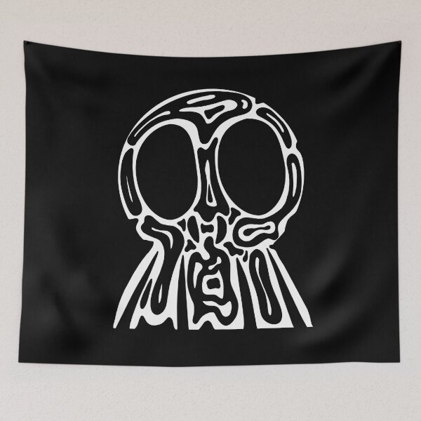 Item preview, Tribal Skull- White Fill - Trippy Skull designed and sold by mikeymadness.