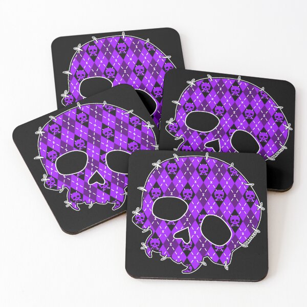 Item preview, Purple Skull Argyle designed and sold by JanGrackle.