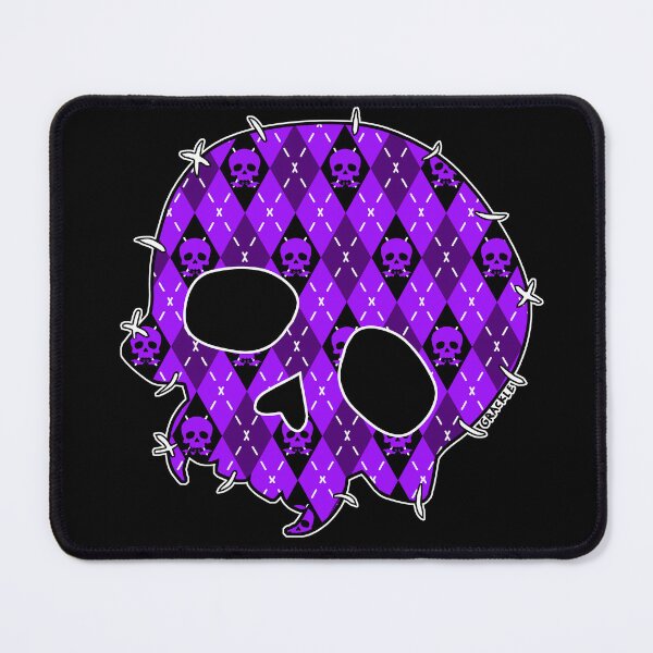 Item preview, Purple Skull Argyle designed and sold by JanGrackle.