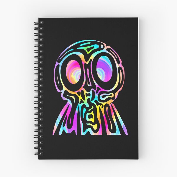 Item preview, Rainbow Tribal Skull - Neon Trippy Skull designed and sold by mikeymadness.