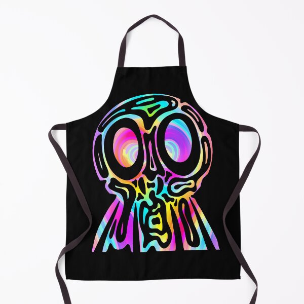 Item preview, Rainbow Tribal Skull - Neon Trippy Skull designed and sold by mikeymadness.