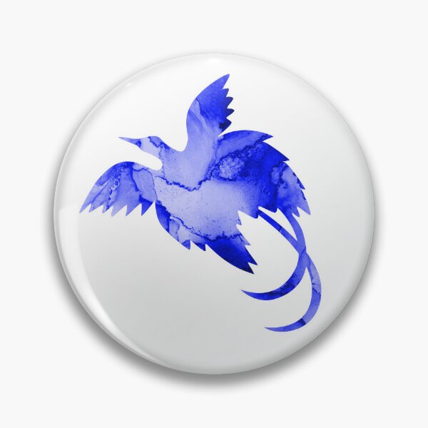 Item preview, Blue Watercolour Bird of Paradise - Papua New Guinea designed and sold by PNG-pikinini.