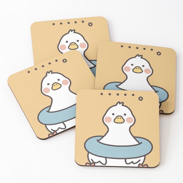 Item preview, cute duck swimming designed and sold by pine-alliegator.