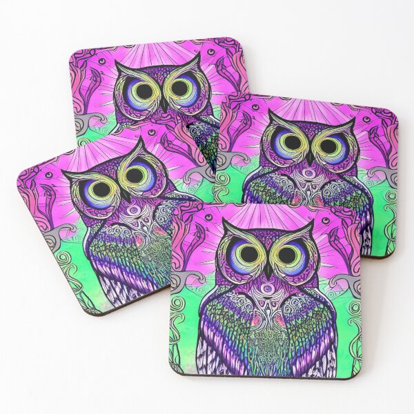 Item preview, Psychedelic Owl Acid Vibes 8 designed and sold by Benito Del Ray.