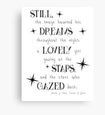 Throne of Glass Quote Canvas Print