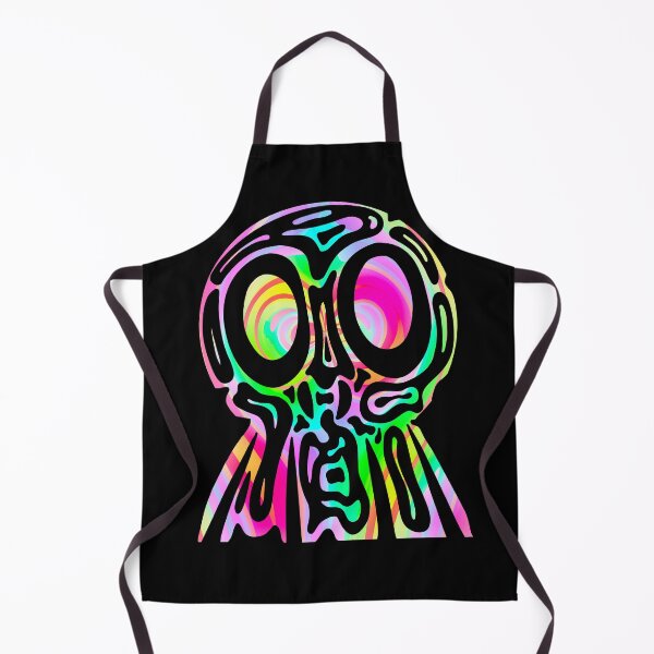 Item preview, Rainbow Tribal Skull - Neon Trippy Skull designed and sold by mikeymadness.