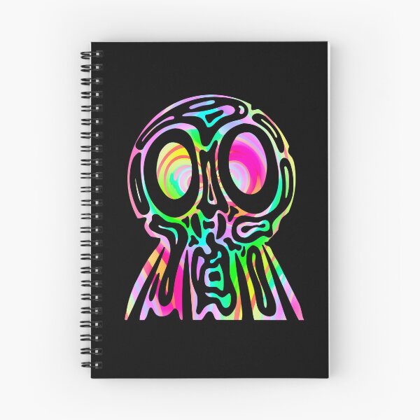 Item preview, Rainbow Tribal Skull - Neon Trippy Skull designed and sold by mikeymadness.
