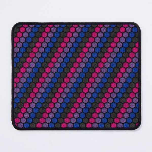 Item preview, Seamless Hexagon Pattern in Bisexual Pride Flag Colors designed and sold by LiveLoudGraphic.