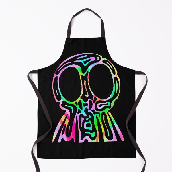 Item preview, Rainbow Tribal Skull - Neon Trippy Skull designed and sold by mikeymadness.