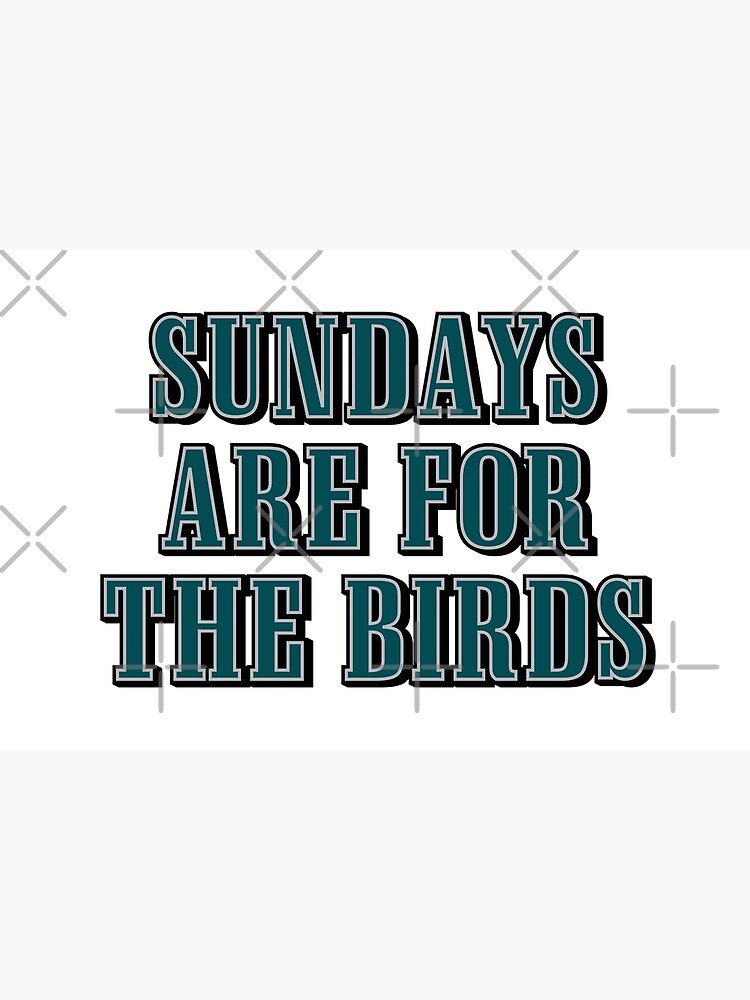 Sundays are for the Birds Eagles Watching Throwback Sticker by TeeCreations