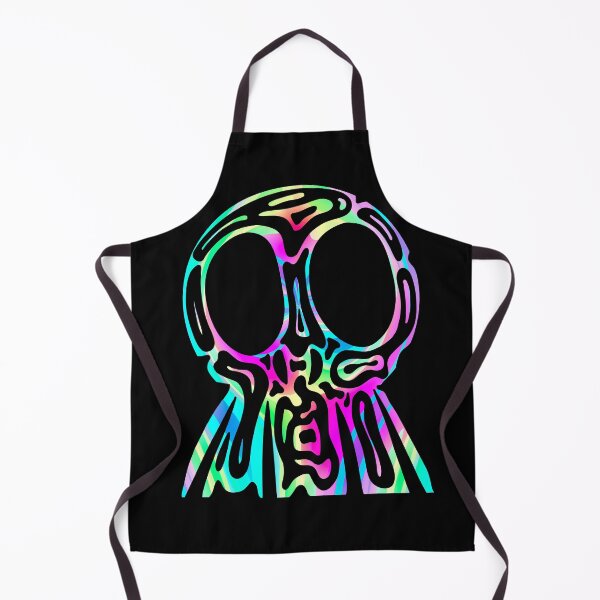 Item preview, Rainbow Tribal Skull - Neon Trippy Skull designed and sold by mikeymadness.