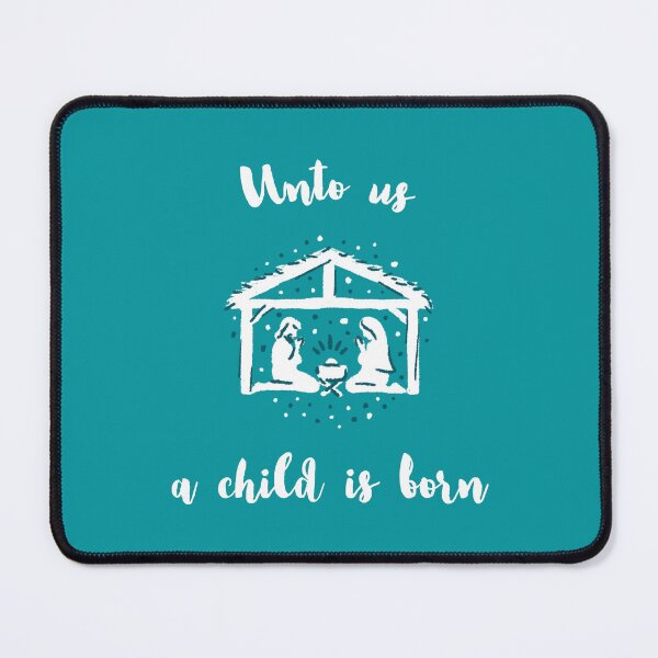 Item preview, Unto us a child is born - Merry Christmas designed and sold by LidaRayArt.