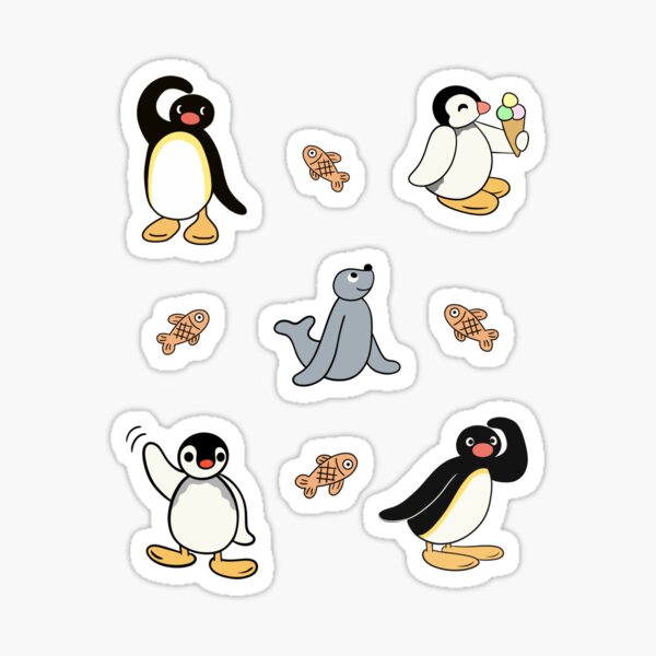 Vista previa del artículo con la obra «noot pingu y amigos», diseñado y vendido por KHarry87.