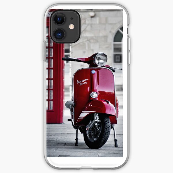 Red Vespa Scooter iPhone Soft Case